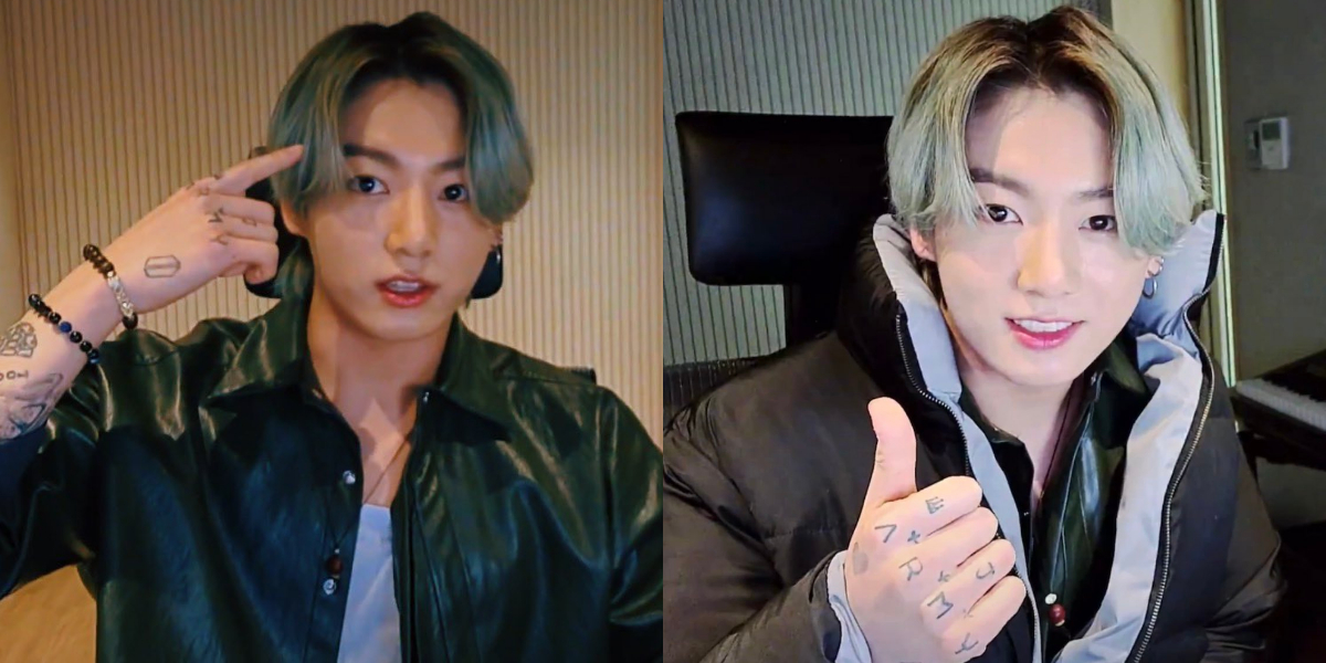 Jungkook Reveals New Hair Color And Shows Off His Tattoos In New Vlive Bol News Latest News 6661