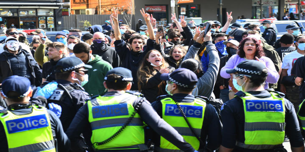 Melbourne AntiLockdown Protest Police arrested 74 people Bol News